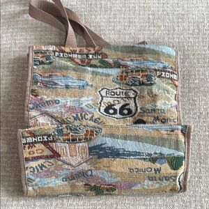 Route 66 upholstery purse